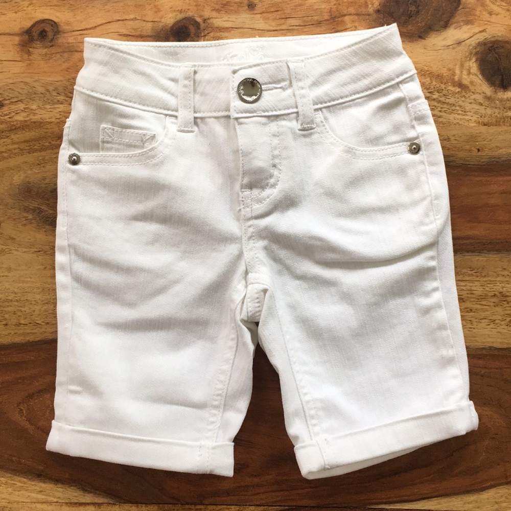 White Justice Shorts